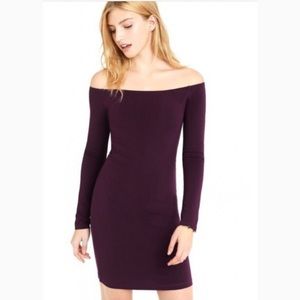 Express Off the Shoulder Bodycon Dress